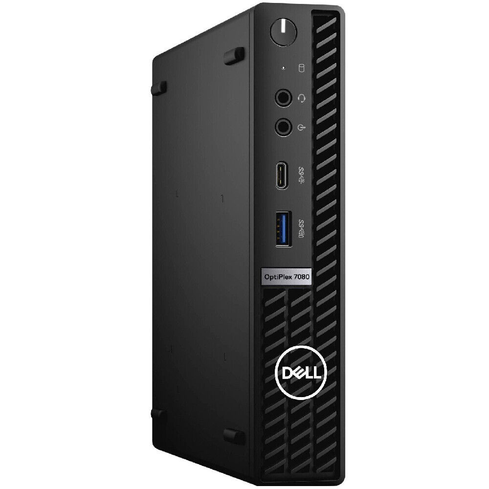 Dell OptiPlex 7080 Micro PC | Intel i5-10500 6-Core | 16GB RAM | 256GB M.2 SSD | Windows 11 Pro | USB WiFi | Grade A