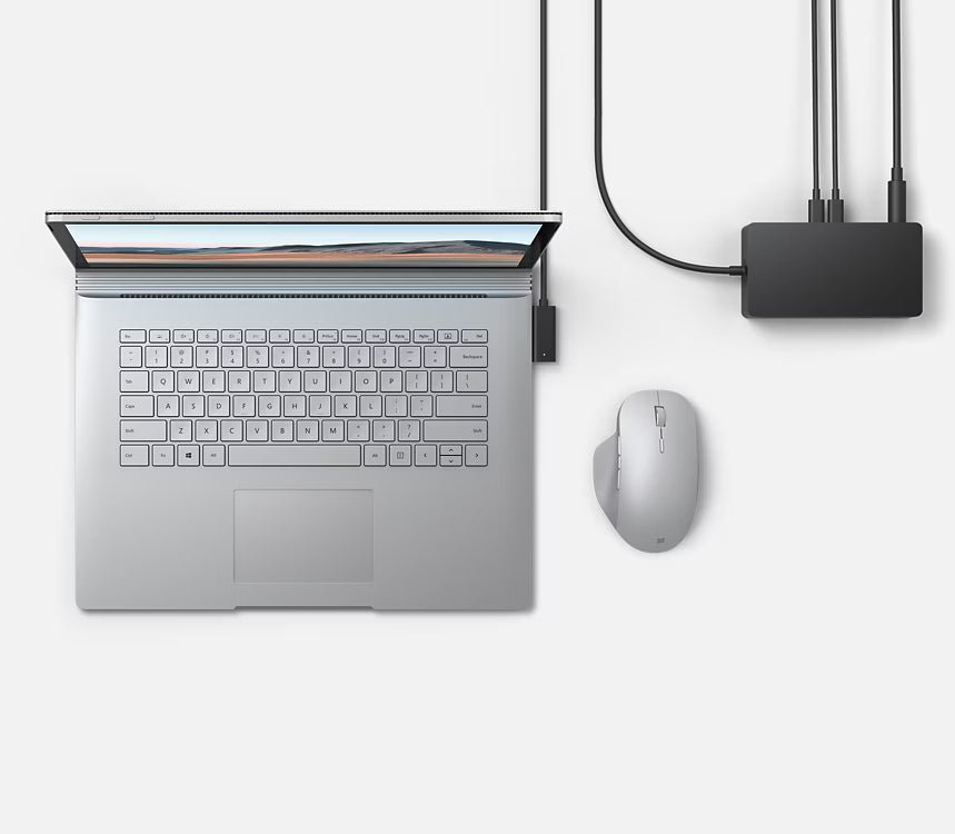 Microsoft Surface Dock 2 – Dual 4K Display Docking Station with USB-C, Ethernet & Power Adapter (Refurbished)