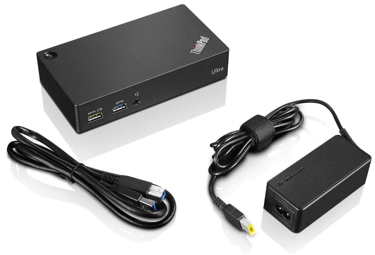 Lenovo ThinkPad USB 3.0 Ultra Dock DK1523 4K DisplayLink Dual Monitor Dock – Windows & MacBook Compatible