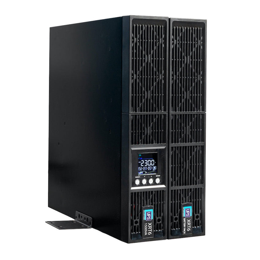 Tech Trade Group XRT6 Online UPS 3KVA with 10 Year Design Life Batteries as Standard - 230V Rack/Tower 6U w/ Long Life Battery - XRT6-3000L