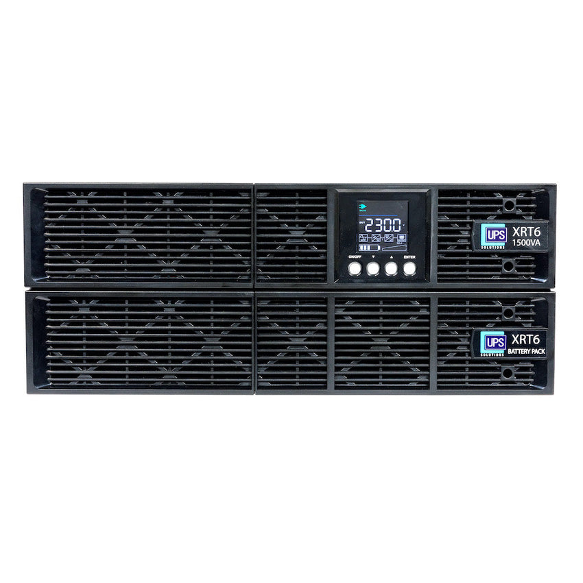 Tech Trade Group XRT6 Online UPS 3KVA with 10 Year Design Life Batteries as Standard - 230V Rack/Tower 6U w/ Long Life Battery - XRT6-3000L