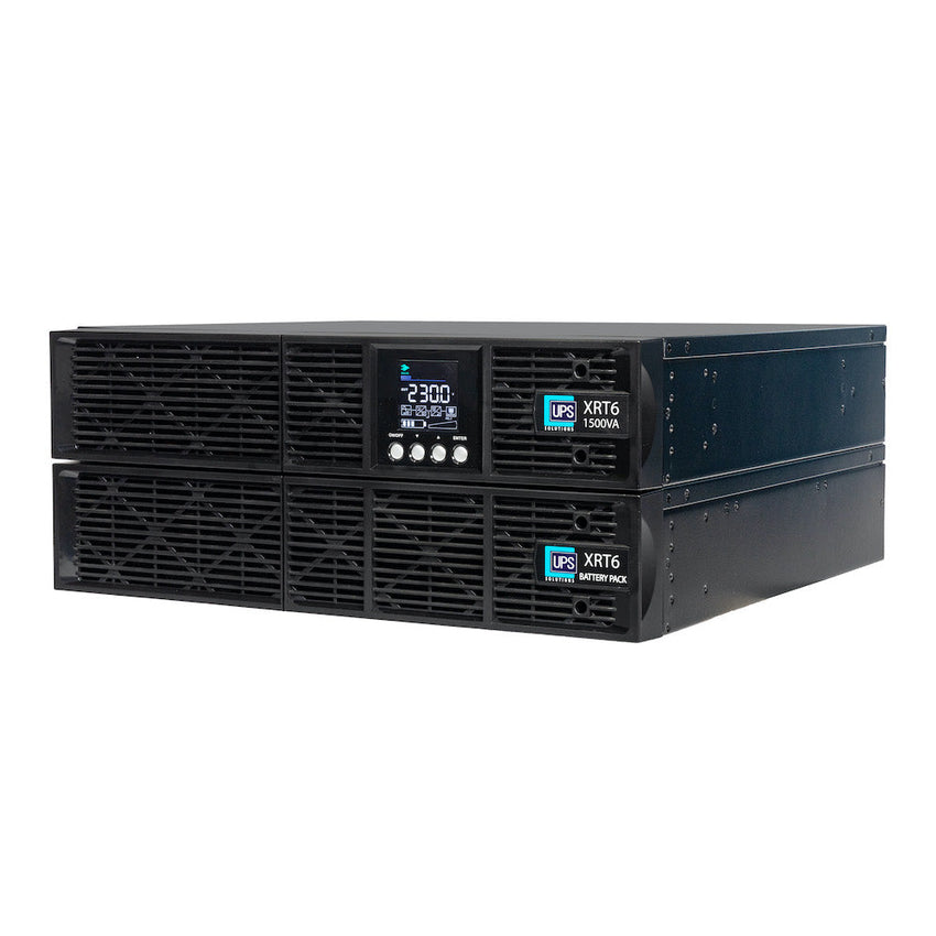 Tech Trade Group XRT6 Online UPS 3KVA with 10 Year Design Life Batteries as Standard - 230V Rack/Tower 6U w/ Long Life Battery - XRT6-3000L