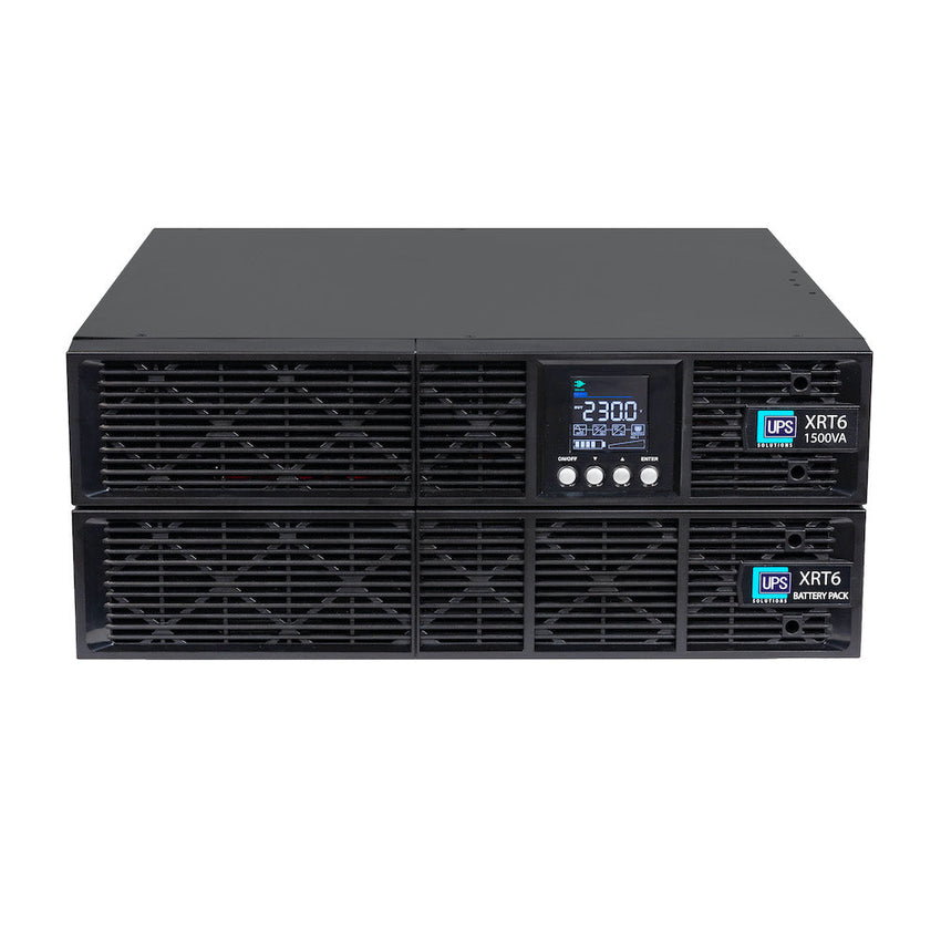 Tech Trade Group XRT6 Online UPS 3KVA with 10 Year Design Life Batteries as Standard - 230V Rack/Tower 6U w/ Long Life Battery - XRT6-3000L