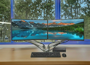 Complete Work From Home Dual Monitor Setup