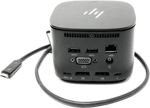 HP Thunderbolt Dock G2 – Dual Display USB-C Docking Station with 2×DisplayPort, USB & Ethernet, Power Supply