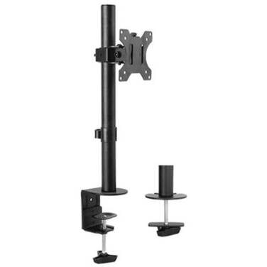 Single Monitor Arm with Desk Clamp – Adjustable Height, Tilt, Swivel & Rotation, VESA Compatible