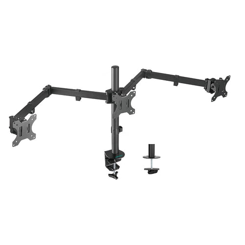 Tri-Monitor Arms (Clamp Mount)