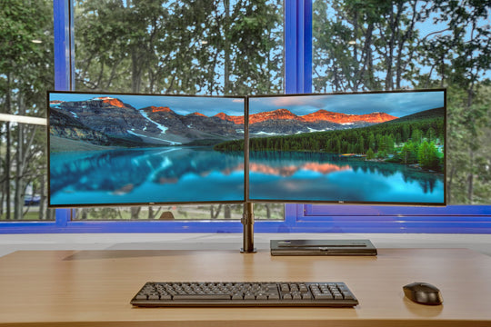 Dell UltraSharp U2520D 25" 2K QHD Dual Monitor Bundle with Arm & Cables (Refurbished)