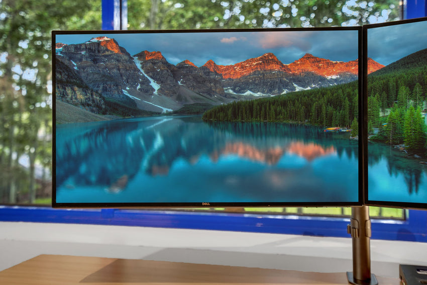 Dell UltraSharp U2520D 25" 2K QHD Dual Monitor Bundle with Arm & Cables (Refurbished)