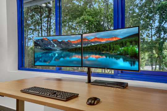 Dell UltraSharp U2520D 25" 2K QHD Dual Monitor Bundle with Arm & Cables (Refurbished)