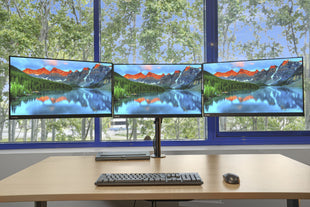 Lenovo ThinkVision T24i-10 24" FHD Professional Tri-Monitor System with Arm & Cables (Refurbished)