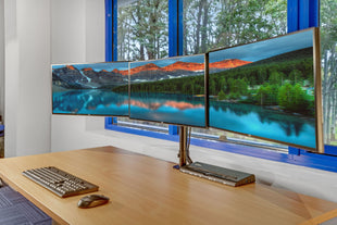 Dell UltraSharp U2520D 25" 2K QHD Ultimate Tri-Monitor System with Arm & Cables (Refurbished)