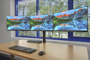 Lenovo ThinkVision T24i-10 24" FHD Professional Tri-Monitor System with Arm & Cables (Refurbished)