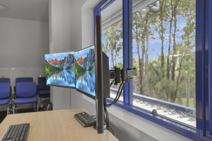 Lenovo ThinkVision T24i-10 24" FHD Professional Tri-Monitor System with Arm & Cables (Refurbished)