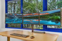 Dell P2414H 24" FHD Tri-Monitor System with Triple Arm & Cables (Refurbished)